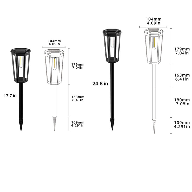 solar powered yard lights