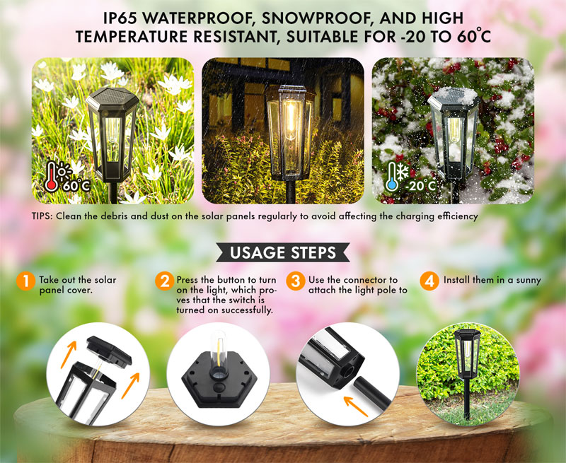 solar powered yard lights